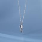 Leaf Pendant Sterling Silver Necklace Necklace - S925 Silver - Silver - One Size