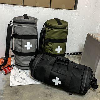 Cross Print Lightweight Duffle Bag