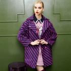 Striped Button Coat
