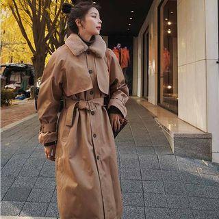 Button Long Padded Coat