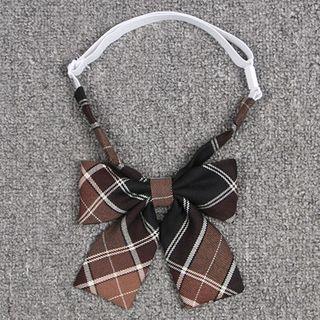 Plaid Ribbon Neck-tie