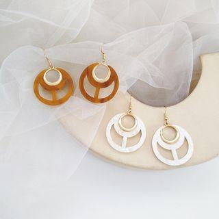 Alloy Resin Dangle Earring