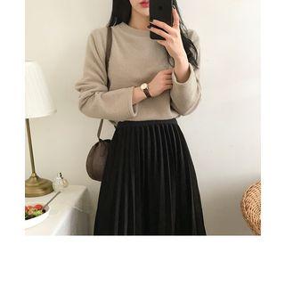 Round-neck Relaxed-fit Top