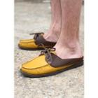 Genuine Leather Color-block Loafers