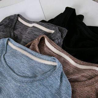 Round-neck Short-sleeve Knit T-shirt