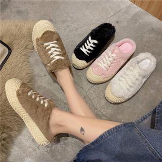 Fluffy Platform Mule Sneakers