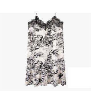 Spaghetti-strap Print Mini Sleep Dress