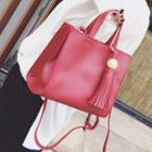 Square Tote With Tassel