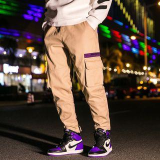 Duo-pocket Lettering Jeans