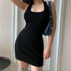 Cross Strap Mini Dress