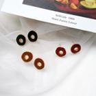 Asymmetric Mini Hoop Stud Earring / Clip-on Earring