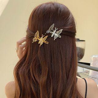 Butterfly Alloy Hair Clip / Set