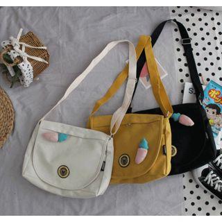 Flap Cover Plain Crossbody Bag