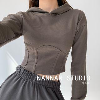 Patchwork Hooded Sweatshirt