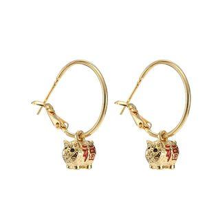 Pig Drop Earring