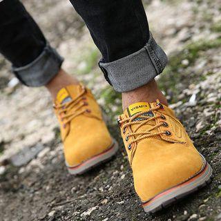 Lace-up Genuine Suede Shoes