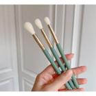 Set Of 3: Eye Makeup Brush Set Of 3 - White & Gold & Light Green - One Size