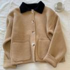 Collared Cardigan Camel - One Size