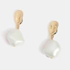 Irregular Faux Pearl Dangle Earring 1 Pair - As Shown In Figure - One Size