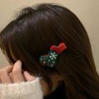 Set: Christmas Hair Tie + Hair Clip (various Designs)