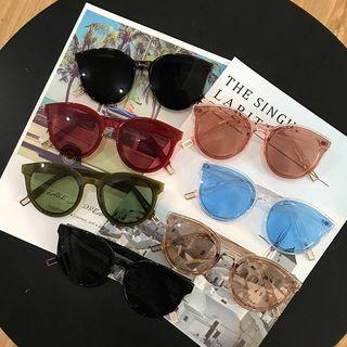 Plastic Retro Round Sunglasses