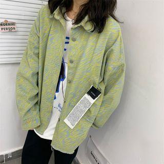 Zebra Print Demin Jacket