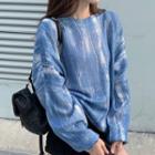 Tie-dyed Sweater Sweater - Blue - One Size