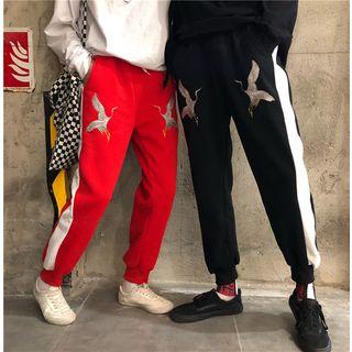 Couple Matching Embroidered Sweatpants