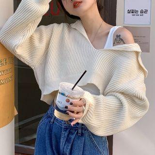 Collared Cropped Sweater / Tank Top