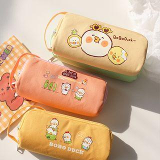 Cartoon Print Canvas Pouch