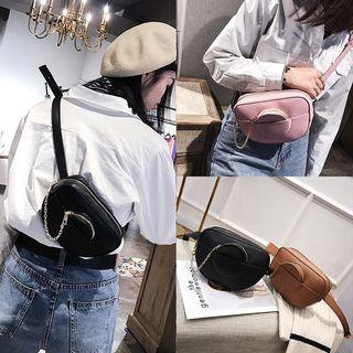 Set: Faux Leather Sling + Pouch