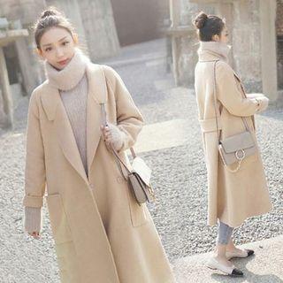 Single-button Oversized Coat