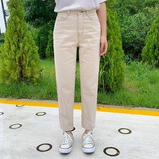 Cotton Tapered-leg Pants