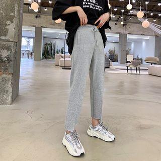 Elastic Waist Cropped Sweatpants