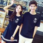 Couple Matching Short-sleeve Print T-shirt / Dress