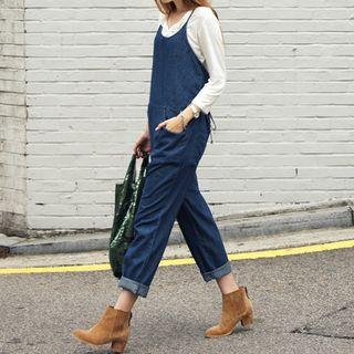 Spaghetti Strap Dungaree Jeans