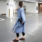 Denim Single-breasted Trench Coat