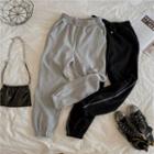 Contrast Stitching Sweatpants