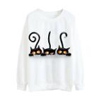 Cat Printed Tee One Size