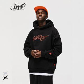 Brushed Embossed Fleece Hoodie