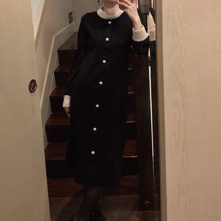 Long-sleeve Contrast Trim Top / Long-sleeve Contrast Trim Dress