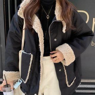 Chenille Medium Long Long-sleeve Jacket