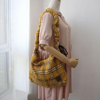 Plaid Fleece Tote Bag