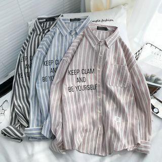 Striped Letter Shirt