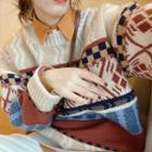 Color Block Sweater / Shirt
