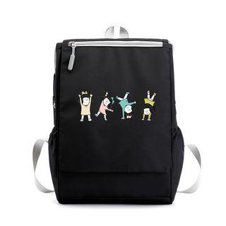 Cartoon-print Nylon Backpack