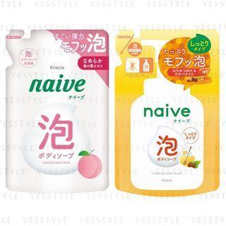 Kracie - Naive Foaming Body Wash Refill 450ml - 2 Types