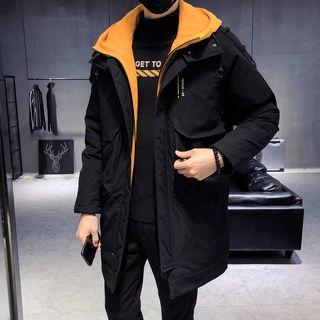 Pocket Hooded Padded Coat