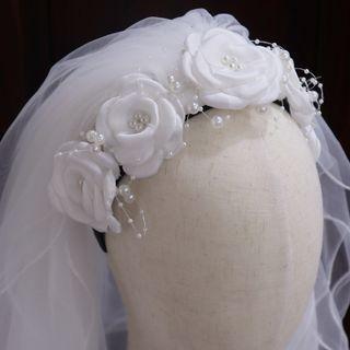 Wedding Mesh Headband / Gloves