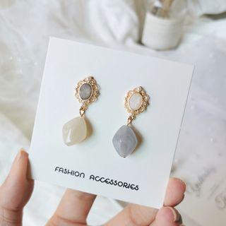 Resin Faux Pearl Alloy Dangle Earring